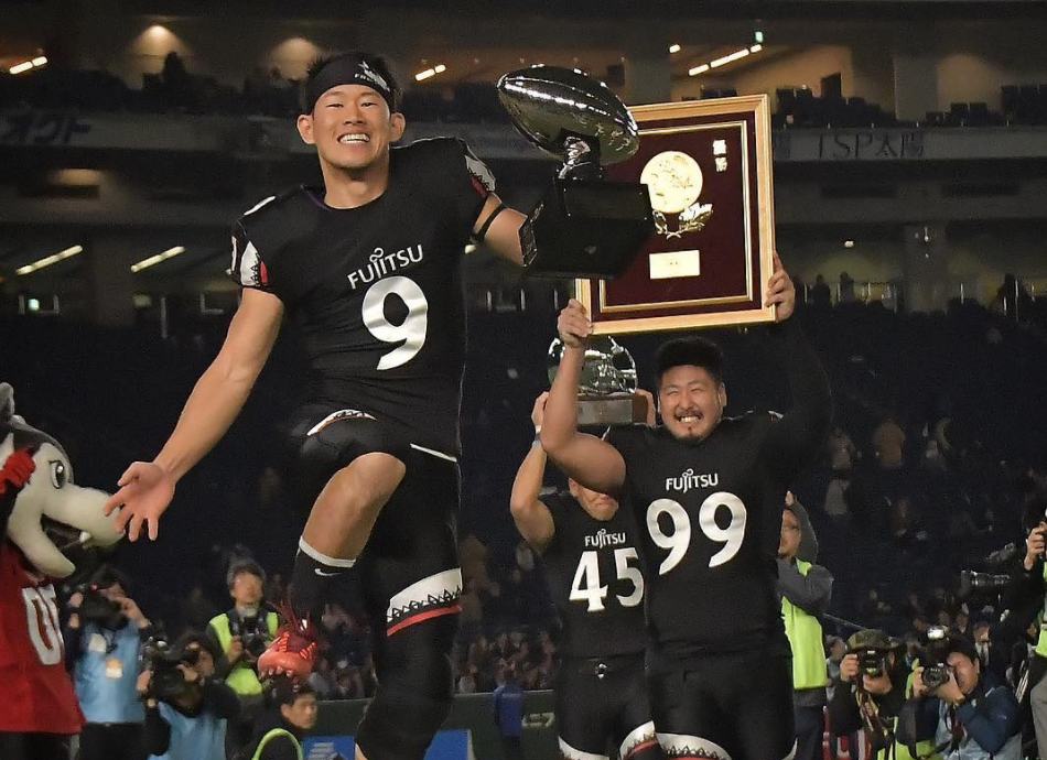 富士通優勝シーン