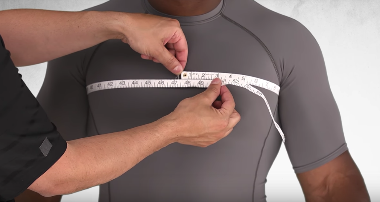 胸囲の測り方