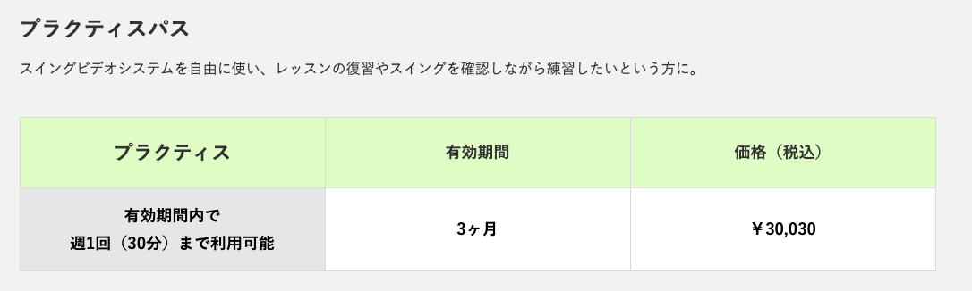 ゴルフテックの練習環境