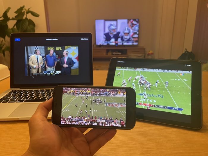 NFLゲームパスの同時視聴