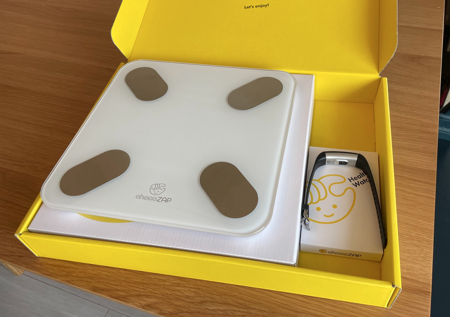 チョコザップから受け取ったスターターキット（体重計とヘルスウォッチ）を使ってみた！ SECOND EFFORT（セカンド エフォート